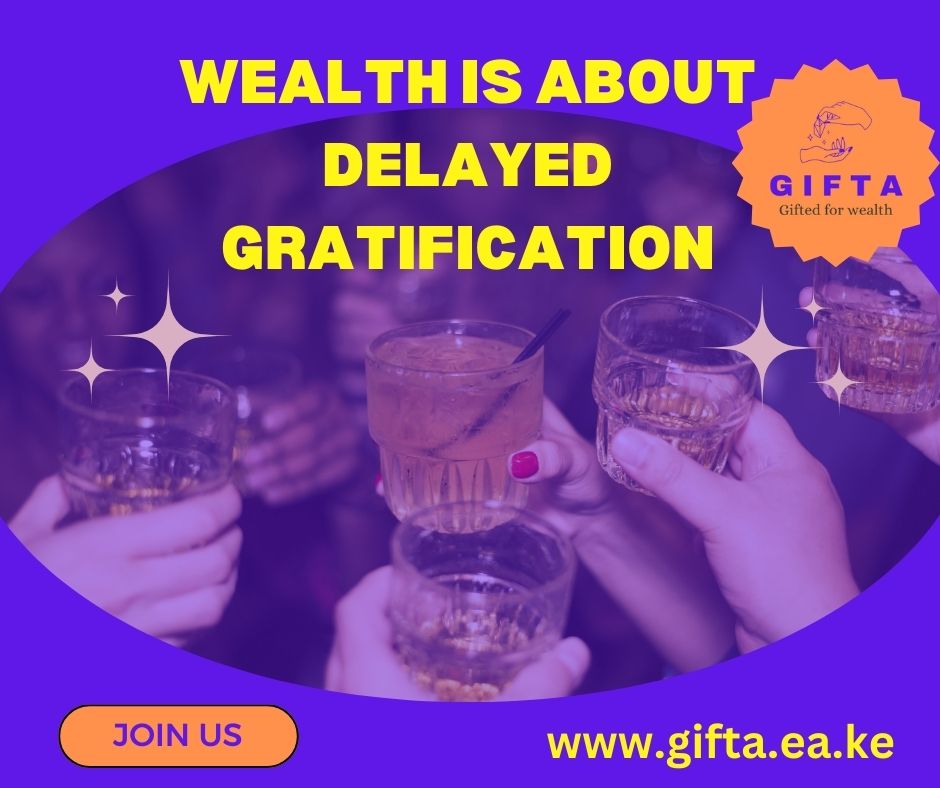 Read more about the article Wealth is about delayed gratification.